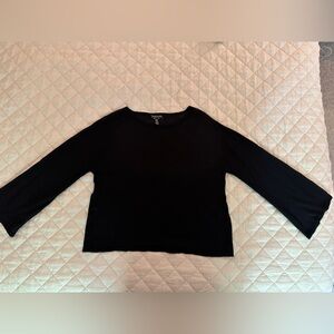 Eileen Fisher Black Semi-sheer Sweater